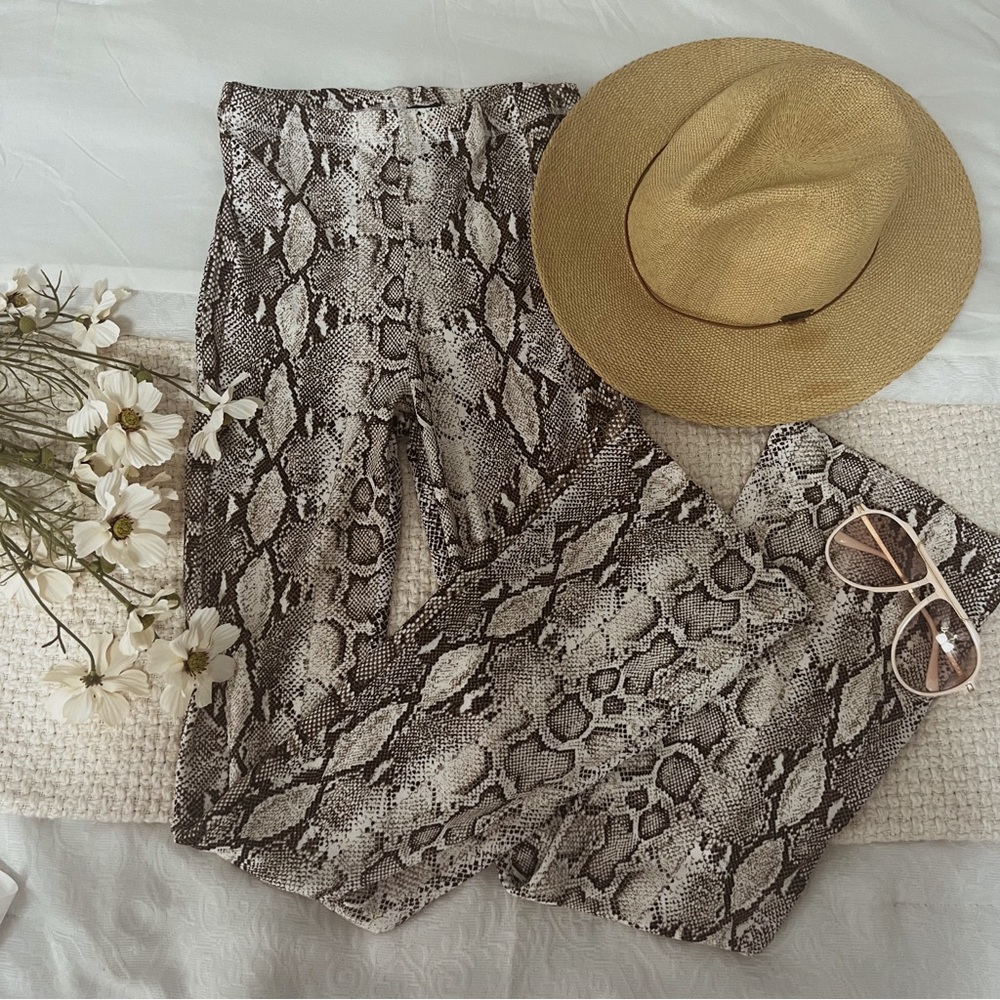 Naked Wardrobe Snakeskin Pants